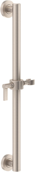 California Faucets Cayucos 24" Barra de Apoyo con Deslizador - Palanca con Base Redonda - Níquel Satinado