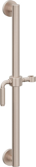 California Faucets Cayucos 24" Barra de Apoyo con Deslizador - Palanca con Base Redonda - Níquel Satinado