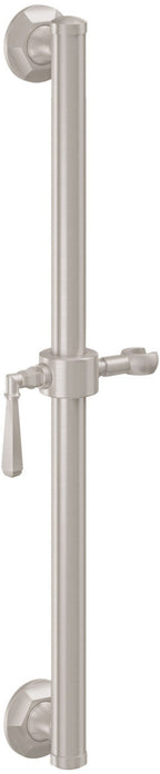 California Faucets Monterey Barra de Apoyo con Deslizador de 24" - Níquel Satinado