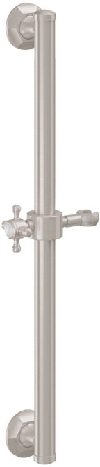 California Faucets Monterey Barra de Apoyo con Deslizador de 24" - Níquel Satinado