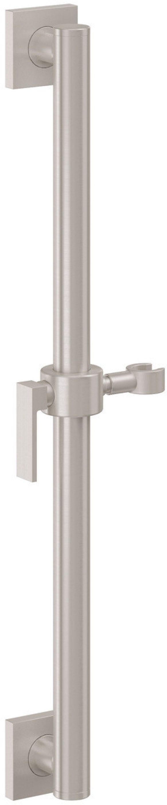 California Faucets Morro Bay Barra de Apoyo con Deslizador de 24" - Palanca y Base Cuadrada - Níquel Satinado