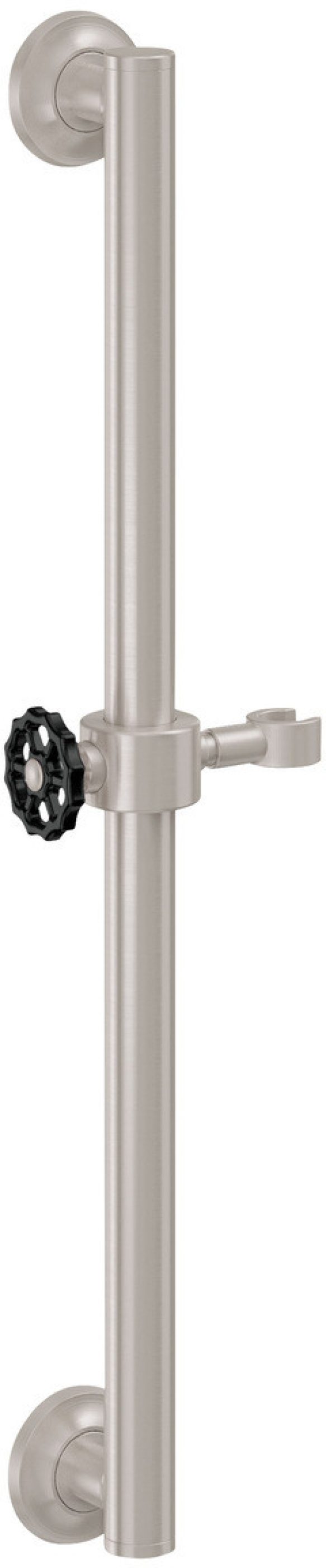 California Faucets Descanso Works Barra de Apoyo con Deslizador de 24" - Níquel Satinado