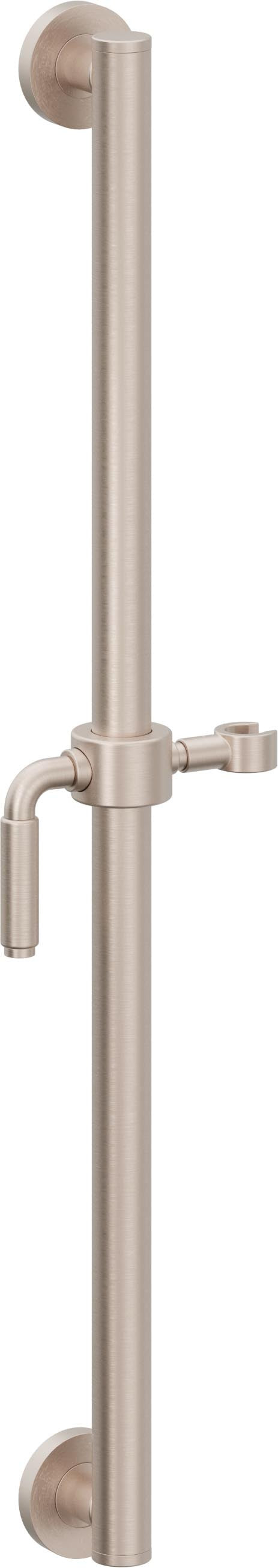 California Faucets Cayucos 30" Barra de Apoyo con Deslizador - Palanca con Base Redonda - Níquel Satinado