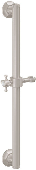 California Faucets Monterey Barra de Apoyo con Deslizador de 30" - Níquel Satinado