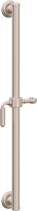 California Faucets Del Mar 30" Barra de Apoyo con Deslizador - Palanca con Base Forrada - Níquel Satinado