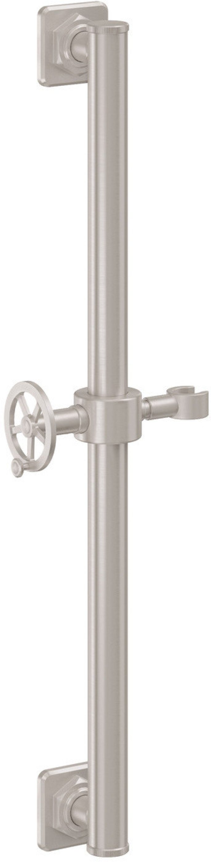 California Faucets Steampunk Bay Barra de Apoyo con Deslizador de 30" - Níquel Satinado