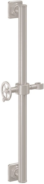 California Faucets Steampunk Bay Barra de Apoyo con Deslizador de 30" - Níquel Satinado