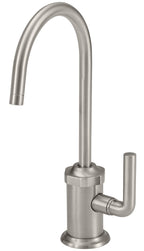 California Faucets Descanso Dispensador de Agua Fría Industrial - Pico en Arco - Níquel Satinado