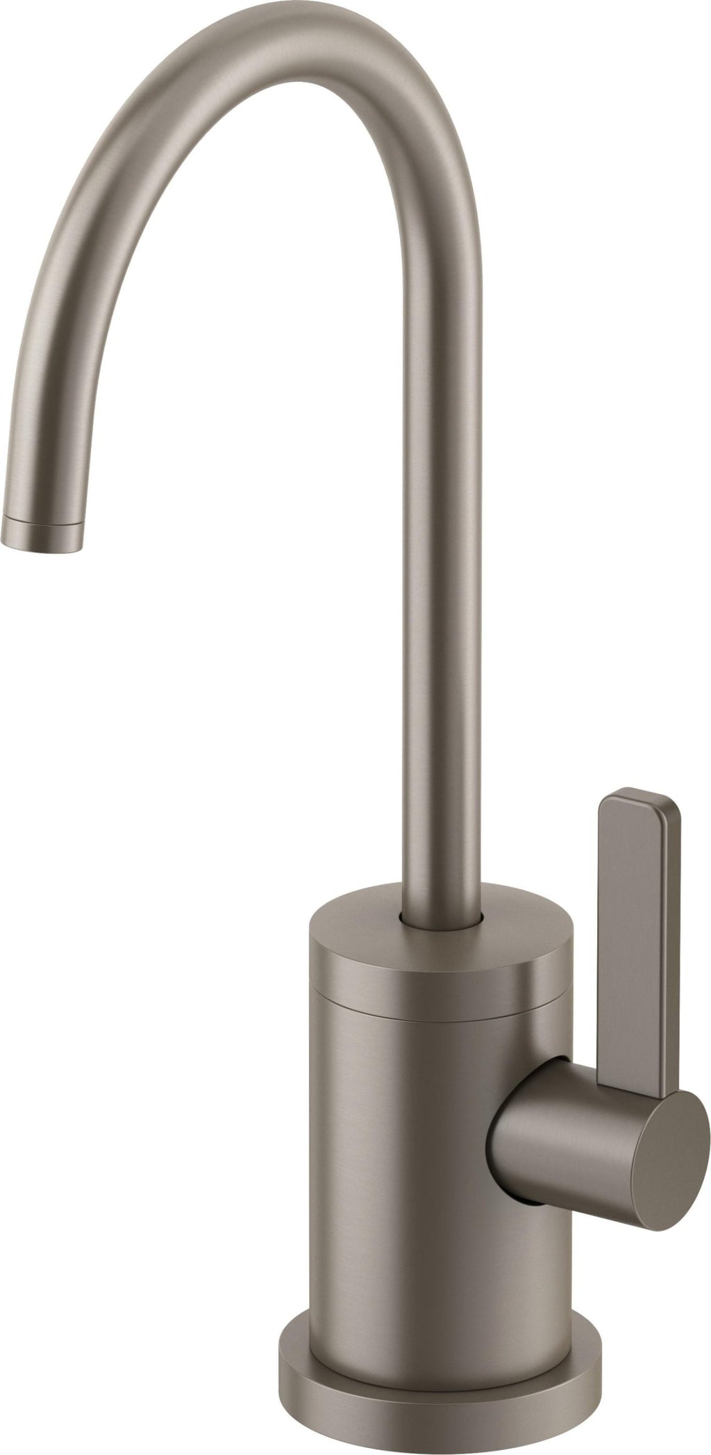 California Faucets COTO Dispensador Combinado de Agua Fría y Caliente de Una Manija Contemporáneo - Surtidor en Arco - Grafito