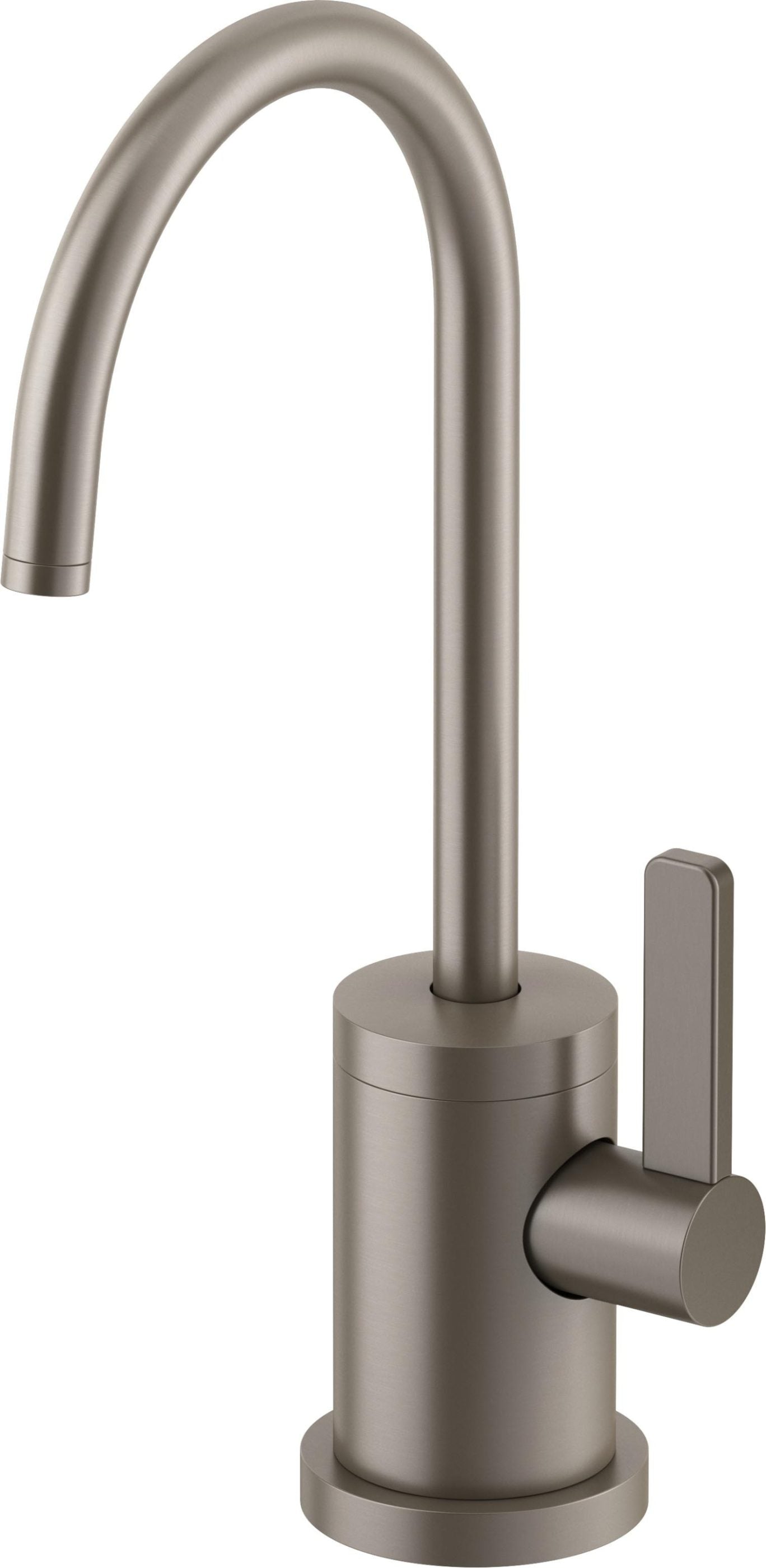 California Faucets COTO Dispensador Combinado de Agua Fría y Caliente de Una Manija Contemporáneo - Surtidor en Arco - Grafito