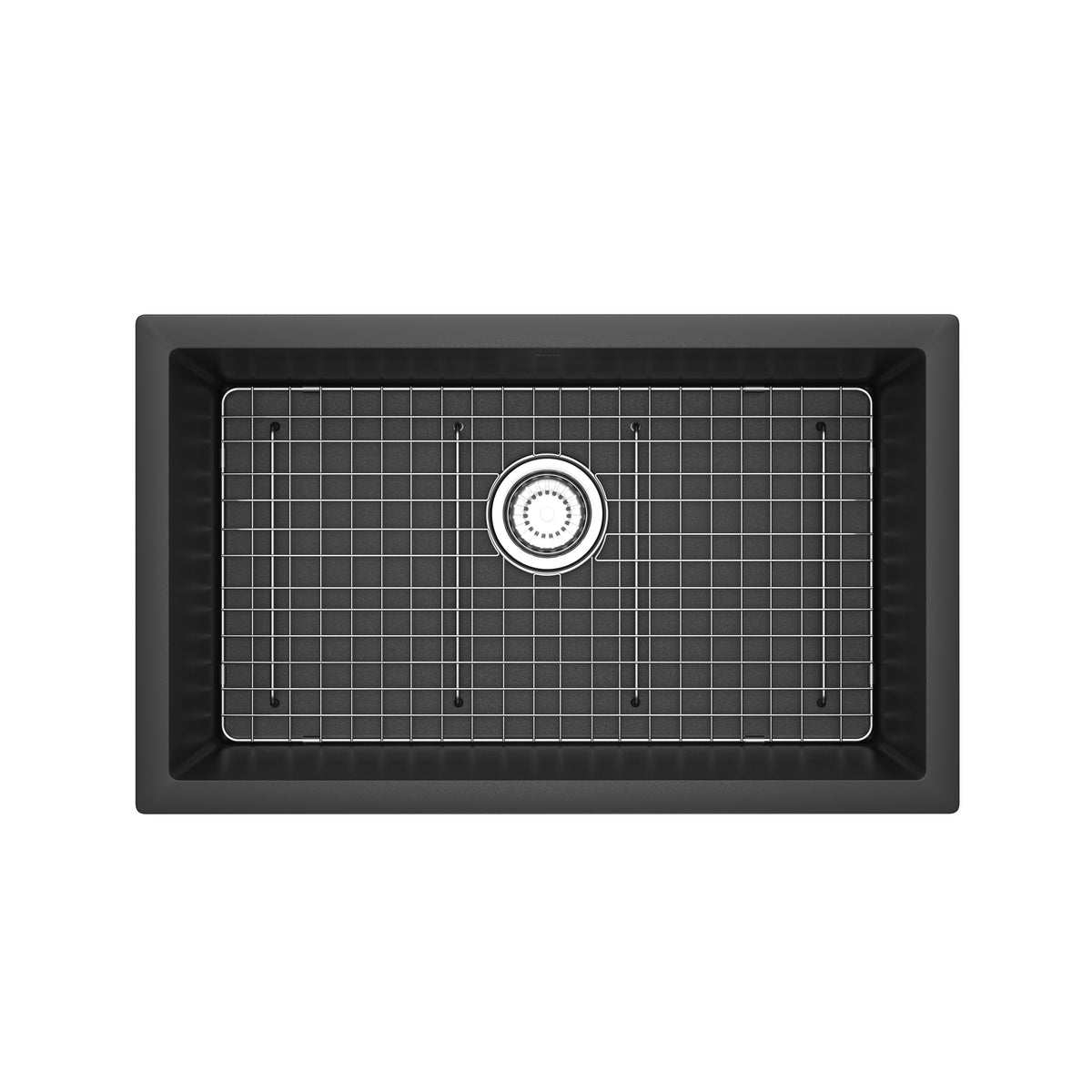 Rohl Fonsa Tarja Sencilla de Cuarzo Bajocubierta 30" - Negro