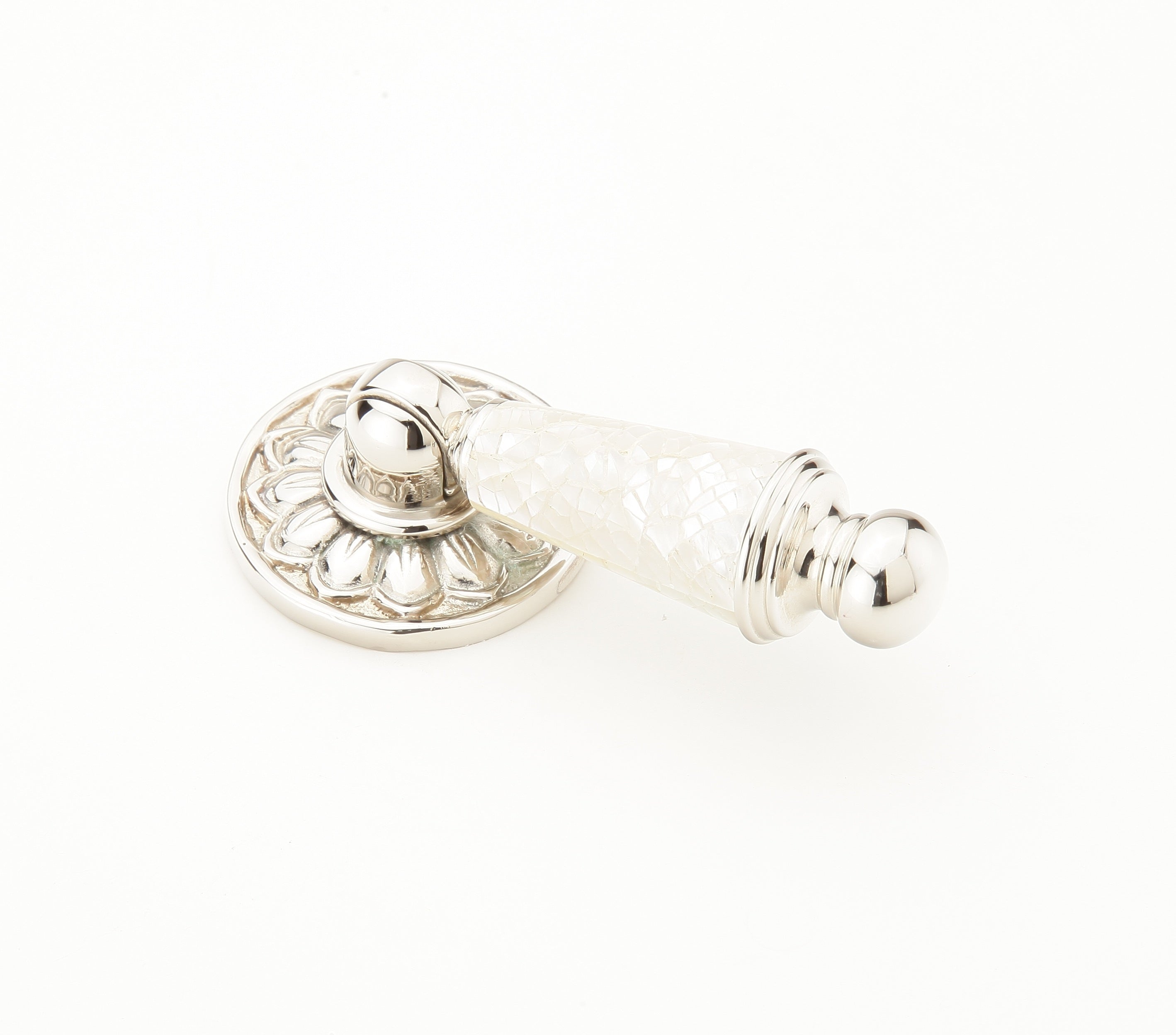 Schaub Jaladera Mother Pearl Pendant Inlay — Níquel Pulido