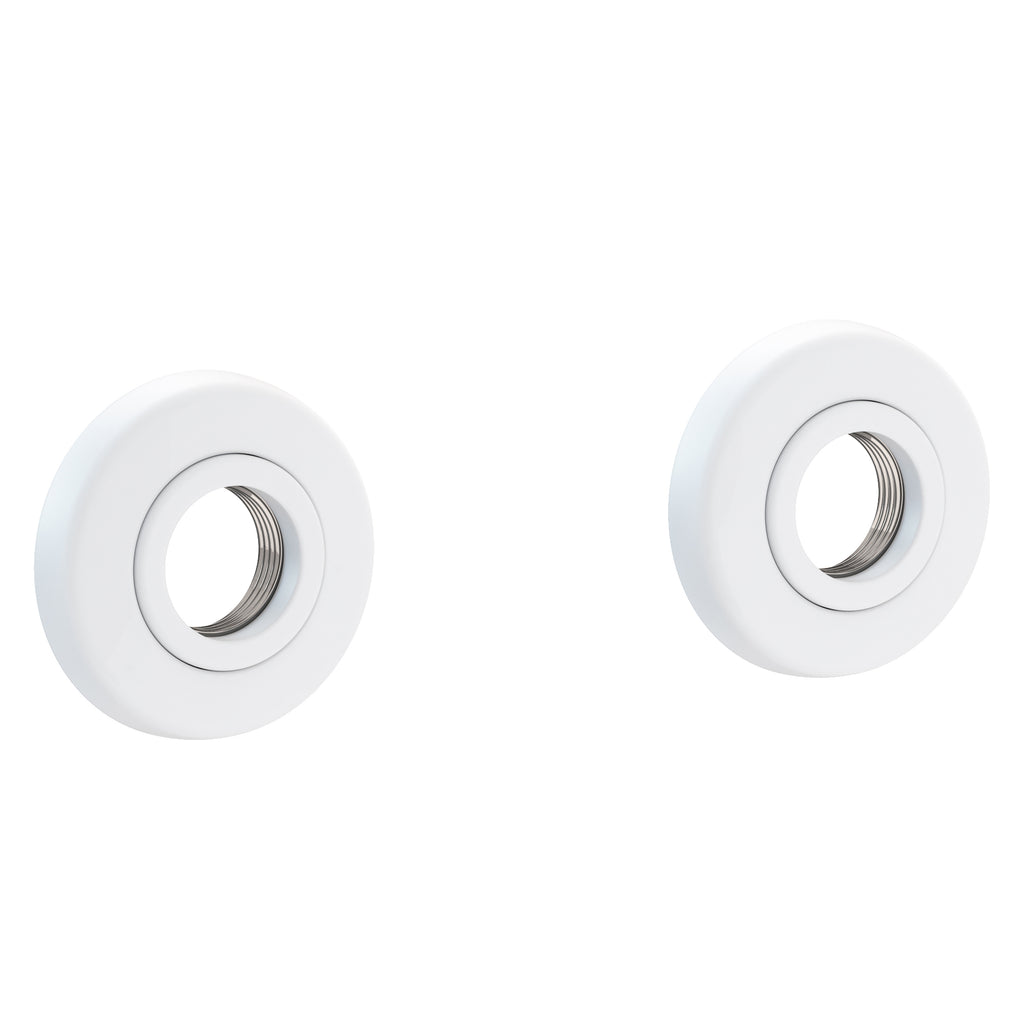Newport Brass East Linear 990-2400 — Anillos Decorativos y Herrajes para Barra de Seguridad — Blanco Mate