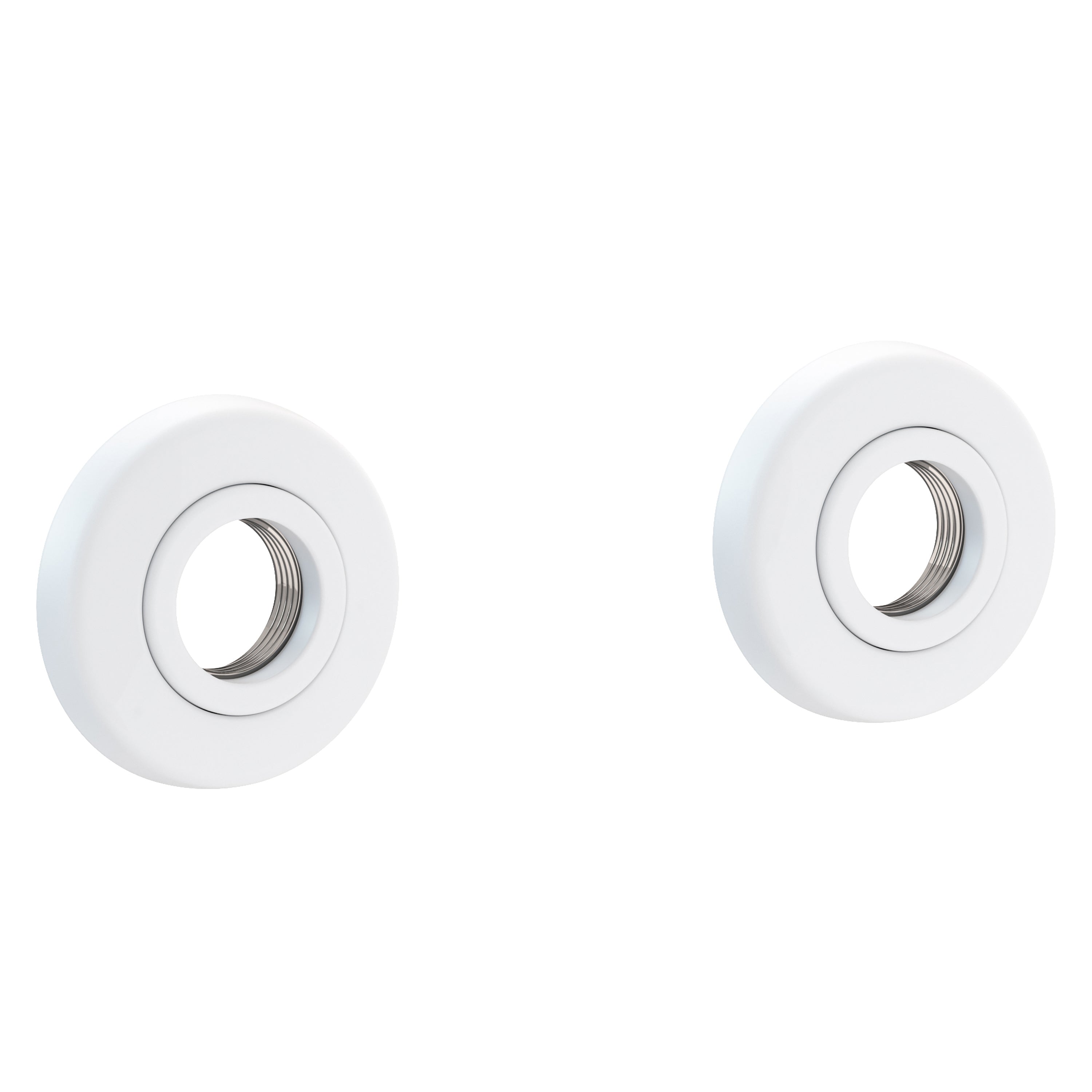 Newport Brass East Linear 990-2400 — Anillos Decorativos y Herrajes para Barra de Seguridad — Blanco Mate