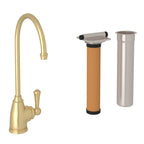 Rohl Georgian Era Kit de Mezcladora Filtradora de Cocina - Oro Inglés Satinado