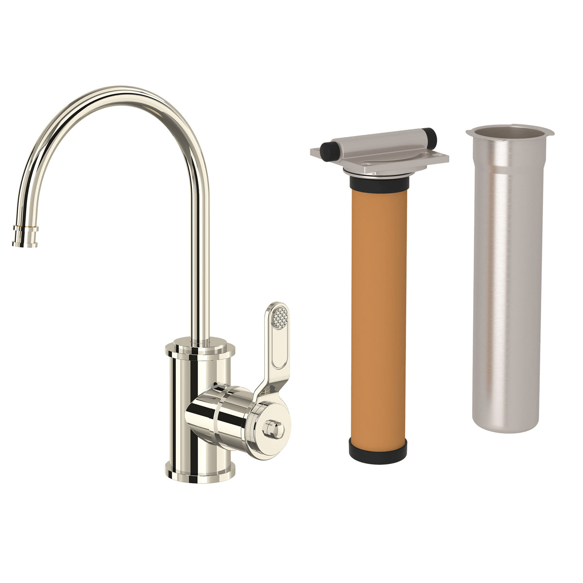 Rohl Armstrong Kit de Mezcladora Filtradora de Cocina - Níquel Pulido
