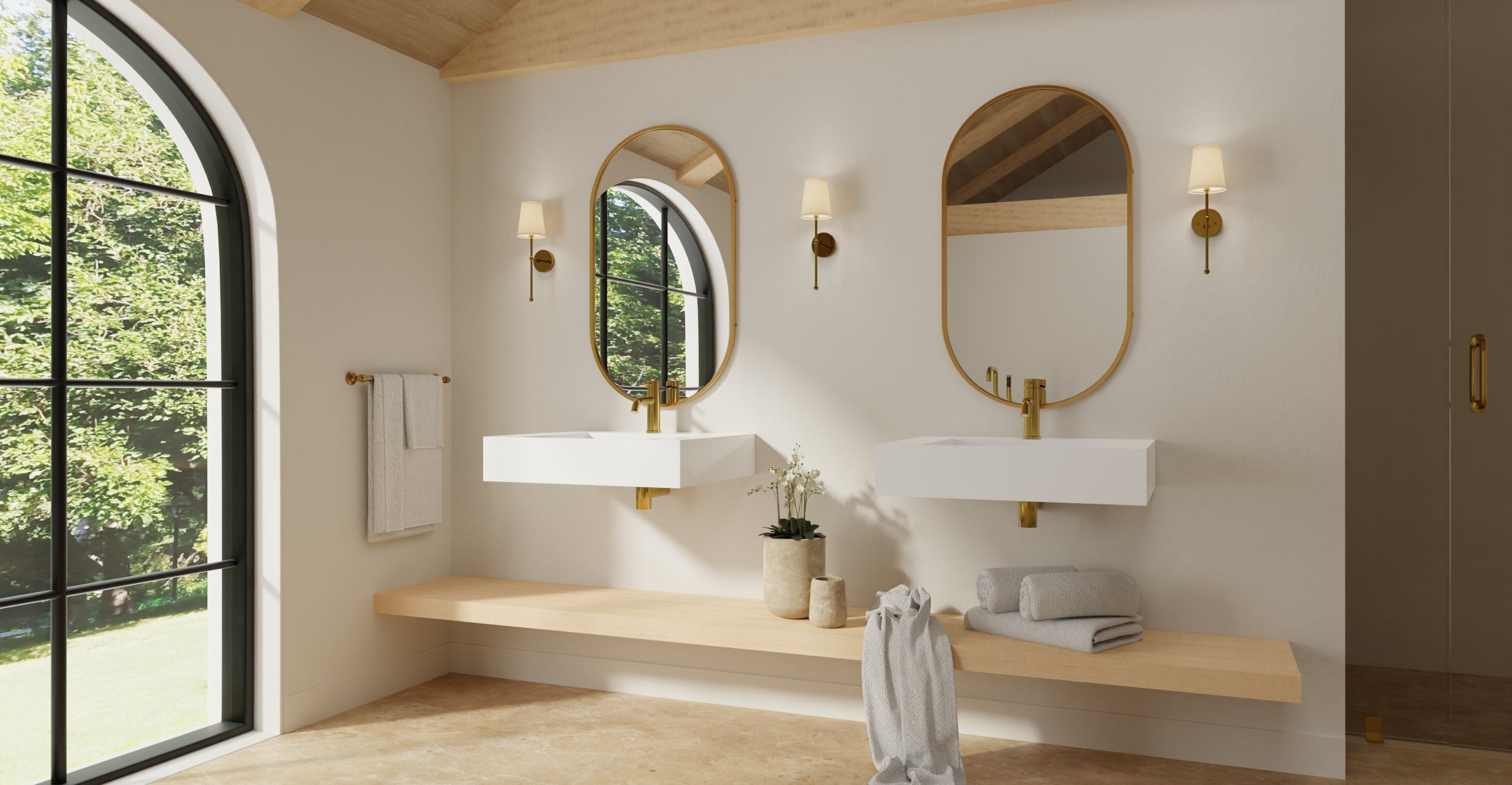Badeloft Lavabo de Pared Tipo Rampa WT-04-F