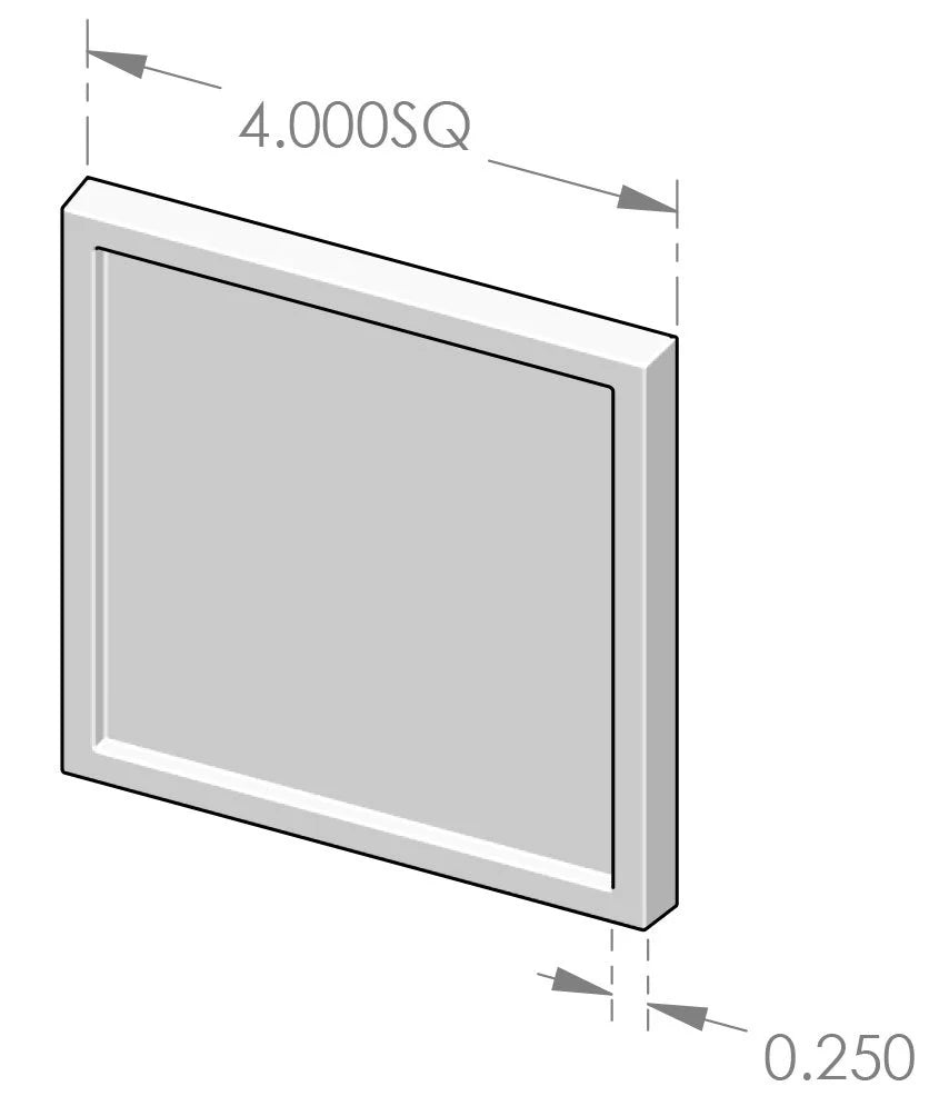 Bandbox Tile (BT-4BBOX) — dibujo de especificaciones y dimensiones