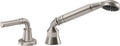 California Faucets Trousdale Regadera de Mano y Desviador Completo para Tina Romana - Níquel Satinado