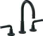 California Faucets Trousdale 8" Llave de Lavabo de 3 Orificios para Cubierta, con Dos Manerales - Carbón