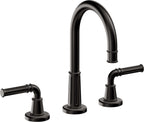 California Faucets Trousdale 8" Llave de Lavabo de 3 Orificios para Cubierta, con Dos Manerales - Negro Mate