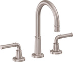 California Faucets Trousdale 8" Llave de Lavabo de 3 Orificios para Cubierta, con Dos Manerales - Níquel Satinado