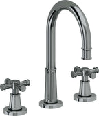California Faucets Trousdale 8" Llave de Lavabo de 3 Orificios para Cubierta, con Dos Manerales - Níquel Negro