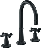 California Faucets Trousdale 8" Llave de Lavabo de 3 Orificios para Cubierta, con Dos Manerales - Carbón