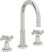 California Faucets Trousdale 8" Llave de Lavabo de 3 Orificios para Cubierta, con Dos Manerales - Cromo Pulido