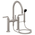 California Faucets Christopher Grubb Trousdale Contemporaneo Llenador de Tina de Montaje en Cubierta - Níquel Satinado