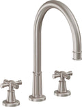 California Faucets Trousdale Juego Completo para Tina Romana - Níquel Satinado