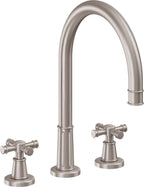 California Faucets Trousdale Juego Completo para Tina Romana - Níquel Satinado