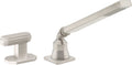 California Faucets Doheny Regadera de Mano y Desviador Completo para Tina Romana - Níquel Satinado