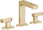 California Faucets Doheny 8" Llave de Lavabo de 3 Orificios para Cubierta, con Dos Manerales - Latón Pulido