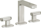 California Faucets Doheny 8" Llave de Lavabo de 3 Orificios para Cubierta, con Dos Manerales - Níquel Pulido