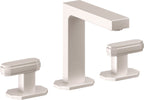 California Faucets Doheny 8" Llave de Lavabo de 3 Orificios para Cubierta, con Dos Manerales - Níquel Satinado