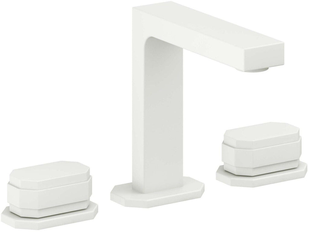 California Faucets Doheny 8" Llave de Lavabo de 3 Orificios para Cubierta, con Dos Manerales - Blanco Mate