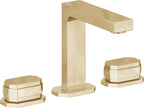 California Faucets Doheny 8" Llave de Lavabo de 3 Orificios para Cubierta, con Dos Manerales - Latón Pulido