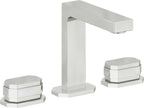 California Faucets Doheny 8" Llave de Lavabo de 3 Orificios para Cubierta, con Dos Manerales - Cromo Pulido