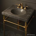 Stone Forest Vintage — Mármol Marquina Taupe (Honed) / Lavabo