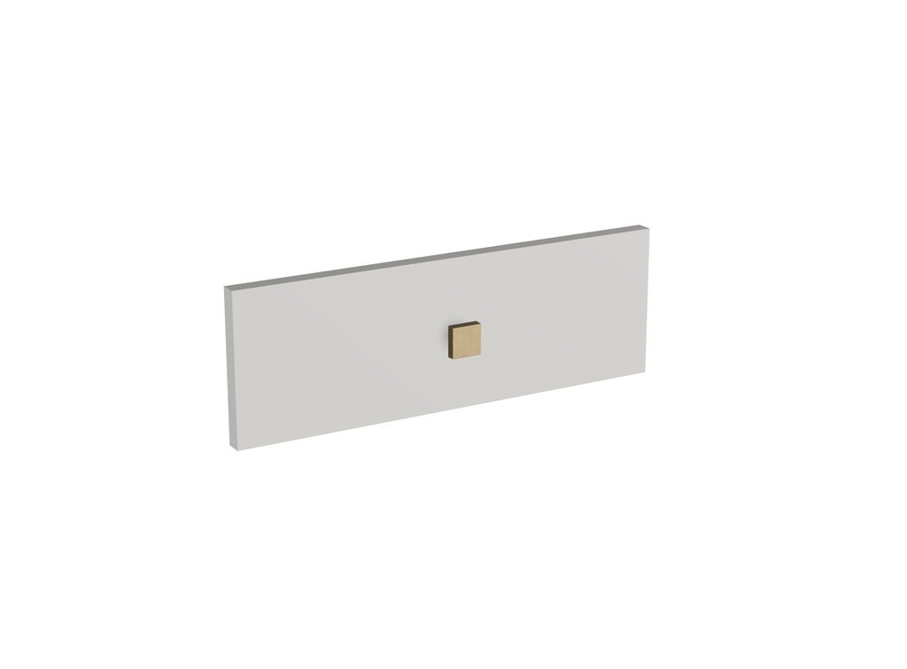 Burlap Square Flat Cabinet Knob — Shown in SP Finish