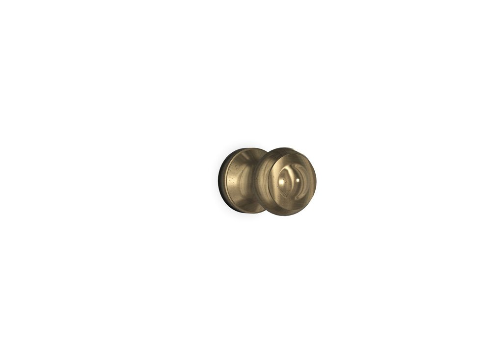 Ridge Flared Cabinet Knob — Shown in SP Finish
