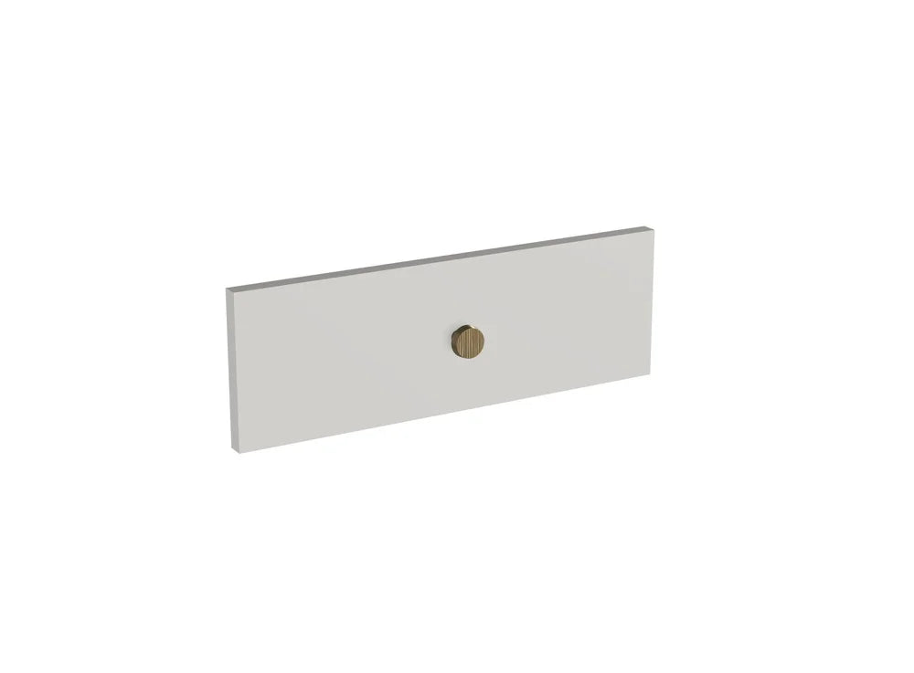 Corduroy Round Flat Cabinet Knob — Shown in SP Finish