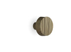 Corduroy Round Flat Cabinet Knob — Shown in SP Finish