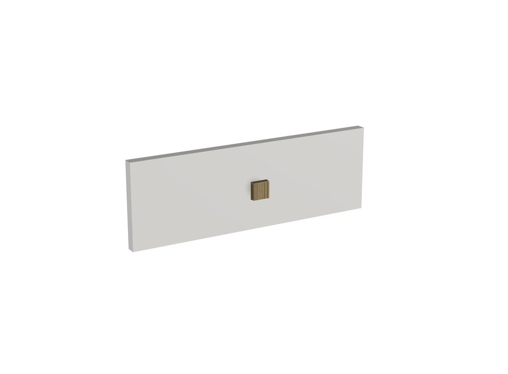 Corduroy Square Flat Cabinet Knob — Shown in SP Finish