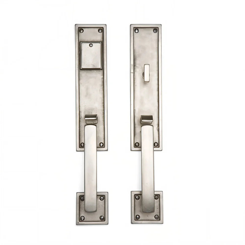 Handle x Handle Mortise Lock Door Entry Set — Shown in W1 Finish