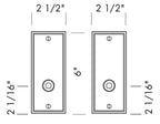 Passage Door Set (CS-325OH) — dibujo de especificaciones y dimensiones