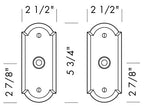 Passage Door Set (CS-A404) — dibujo de especificaciones y dimensiones