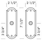 Passage Door Set (CS-A406) — dibujo de especificaciones y dimensiones
