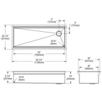 Elkay Tarja Circuit Chef® Workstation Acero Inoxidable 45-1/2" x 20-1/2" x 10" de Un Tazón Bajo Cubierta (Kit con Tablas de Polímero Negro) — vista de producto
